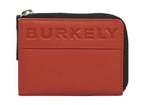 Burkely On The Move piros színű, bőr pénztárca, kártyatartó, RFID védelemmel