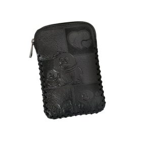 Art93 47019 fekete női bőr telefontartó 9 x 13.5 x 2 cm