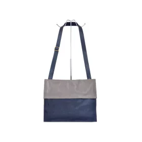   Pierre Cardin 1403 EDF4 kék női bőr válltáska, oldaltáska 37 x 30 x 5 cm