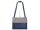 Pierre Cardin 1403 EDF4 kék női bőr válltáska, oldaltáska 37 x 30 x 5 cm