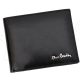 Pierre Cardin férfi bőr pénztárca, fekete, 12,5 × 9,5 cm