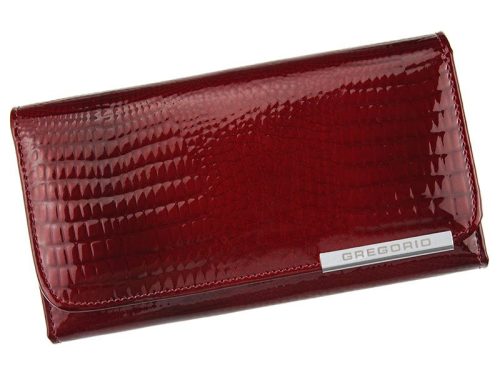 Gregorio GF110 bordó női bőr pénztárca 17 x 9.5 x 3 cm