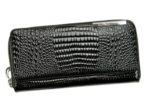 Gregorio GF111 fekete női bőr pénztárca 19 x 9.5 x 3.5 cm 