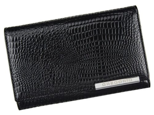 Gregorio GF112 fekete női bőr pénztárca 15 x 10 x 3 cm
