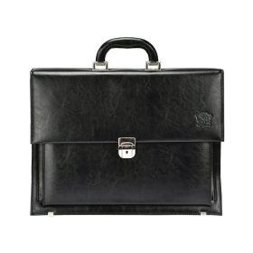   Stefania B788 BY fekete uniszex bőr aktatáska, laptop 15,6" 40 x 30 x 11 cm