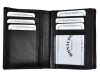 Ronaldo 0800-D RFID fekete férfi bőr pénztárca 9 x 12 x 2 cm