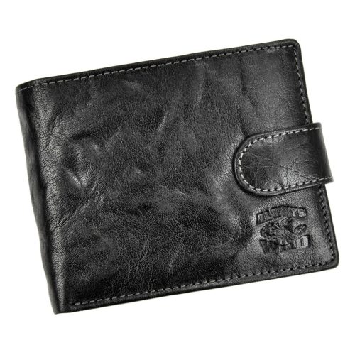 Always Wild N992L-BC RFID fekete férfi bőr pénztárca 12.5 x 9.7 x 2.5 cm