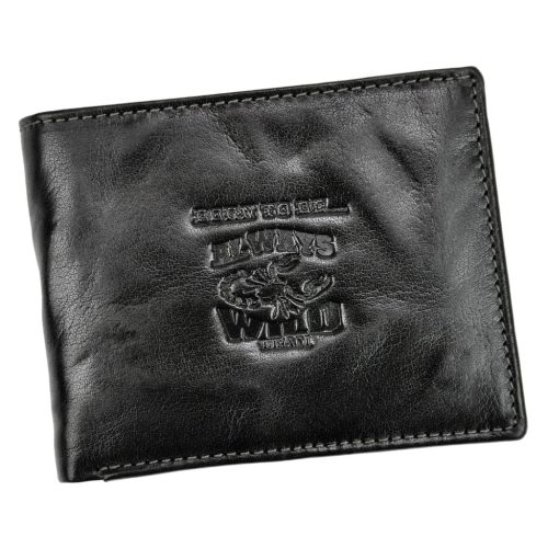 Always Wild N992-BC RFID fekete férfi marhabőr pénztárca 12.5 x 9.7 x 2.3 cm