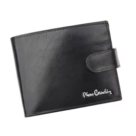   Pierre Cardin YS520.1 324A RFID fekete férfi valódi bőr pénztárca 11.5 x 9.5 x 2.2 cm