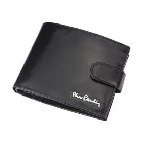   Pierre Cardin YS520.1 324A RFID fekete férfi valódi bőr pénztárca 11.5 x 9.5 x 2.2 cm