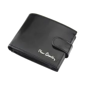   Pierre Cardin YS520.1 323A RFID fekete férfi valódi bőr pénztárca 11 x 8.5 x 2 cm