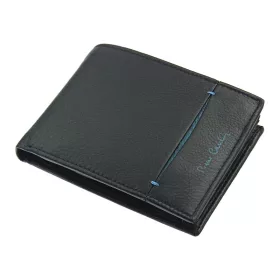   Pierre Cardin TILAK07 8806 fekete-kék férfi bőr pénztárca 12,5 x 9,3 cm