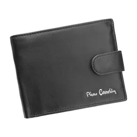   Pierre Cardin TILAK09 324A fekete férfi valódi bőr pénztárca 12 x 9.5 x 2.5 cm