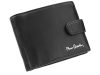 Pierre Cardin TILAK09 324A fekete férfi valódi bőr pénztárca 12 x 9.5 x 2.5 cm