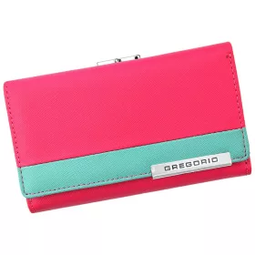   Gregorio FRZ-108 női pink marhabőr pénztárca 14.5 x 9 x 3.5 cm