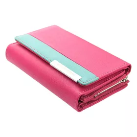   Gregorio FRZ-108 női pink marhabőr pénztárca 14.5 x 9 x 3.5 cm