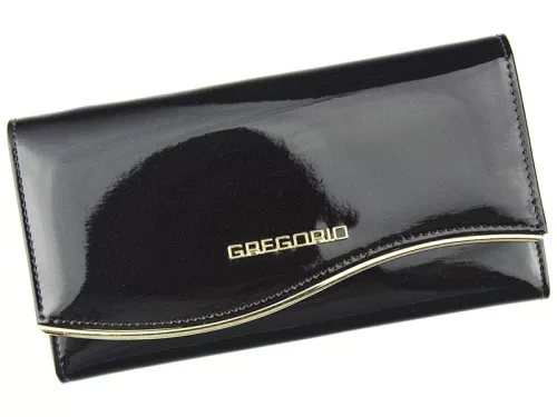 Gregorio ZLF-100 sötétbarna női bőr pénztárca 18.5 x 9.5 x 3.5 cm 