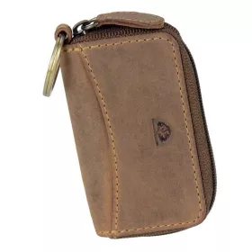 Greenburry barna bőr kulcstartó