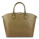 Pierre Cardin FRZ 1350 CORY drapp női bőr kézitáska, válltáska 44 x 31 x 17 cm