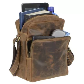 Greenburry férfi bőr oldaltáska, válltáska