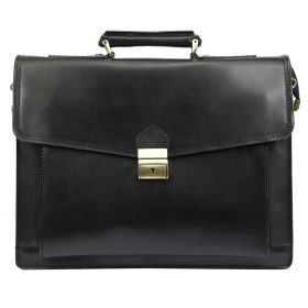 Gregorio Art.6 fekete férfi bőr aktatáska 40 x 31 x 16 cm