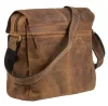 Greenburry nagyméretű férfi bőr oldaltáska, laptoptartóval 41 x 32 cm