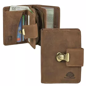 Greenburry női bőr csatos pénztárca