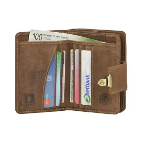 Greenburry női bőr csatos pénztárca