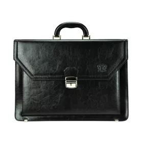   Stefania B405 BY fekete uniszex bőr aktatáska 41.5 x 30 x 13 cm