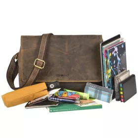 Greenburry bőr oldaltáska 33 x 25 cm