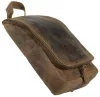 Greenburry barna bőr függeszhető neszeszer, kozmetikai táska