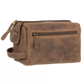 Greenburry barna bőr neszeszer, kozmetikai táska