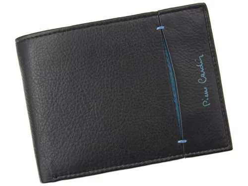Pierre Cardin TILAK07 8866 fekete férfi marhabőr pénztárca 12.5 x 9.3 x 2 cm