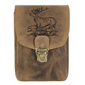 Greenburry bőr övtáska, szarvas mintával