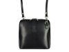 Barberinis fekete női bőr válltáska, crossbody 17 x 16 x 8.5 cm