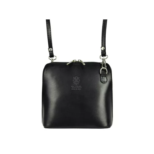 Barberinis fekete női bőr válltáska, crossbody 17 x 16 x 8.5 cm