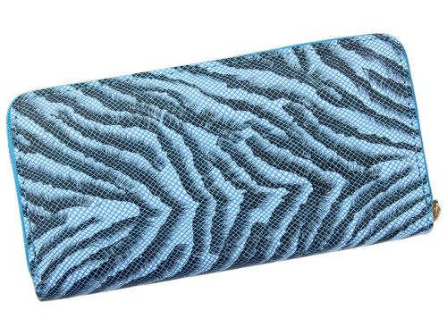 Jessica 589-29 kék női rostbőr pénztárca 19 x 10 x 2 cm