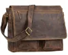 Greenburry férfi bőr oldaltáska, 25 x 27 cm