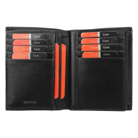  Pierre Cardin YS507.1 331 RFID fekete férfi valódi bőr pénztárca 10.5 x 12.7 x 2.5 cm