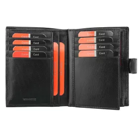   Pierre Cardin YS507.1 331A RFID fekete férfi bőr pénztárca 10,5 x 12,7 cm