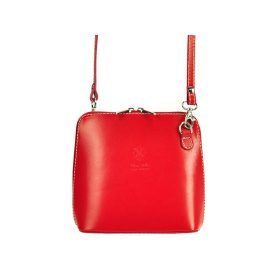   Barberinis 1702 piros női bőr válltáska, oldaltáska 17 x 16 x 8.5 cm