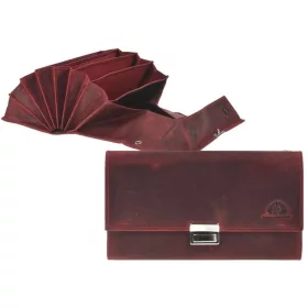 Greenburry bordó női vintage pincér pénztárca, brifkó