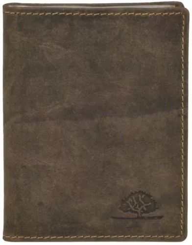 Greenburry barna bőr kártyatartó, irattartó 12 x 9 cm