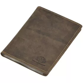 Greenburry barna bőr kártyatartó, irattartó 12 x 9 cm