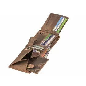 Greenburry férfi bőr pénztárca, barna