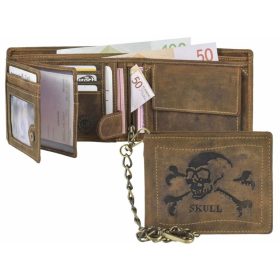 Greenburry koponya dombornyomott bőr pénztárca