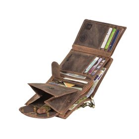 Greenburry motor  motívumos bőr pénztárca, barna