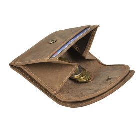 Greenburry uniszex bőr íves mini pénztárca