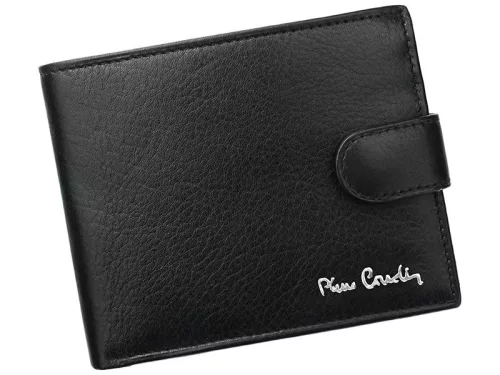 Pierre Cardin TILAK06 324A RFID fekete férfi bőr pénztárca 12 x 9.5 x 2.5 cm