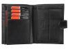 Pierre Cardin TILAK06 331A RFID fekete férfi bőr pénztárca 10 x 13 x 2.5 cm